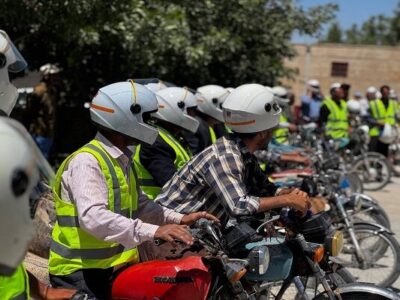 توزیع ۵۰۰ عدد کلاه ایمنی بین راکبان موتورسیکلت در روستاهای
خراسان شمالی