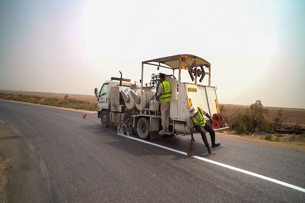 خط‌کشی ۱۲۰ کیلومتر از راه‌های حمیدیه استان خوزستان برای
ارتقای ایمنی تردد
