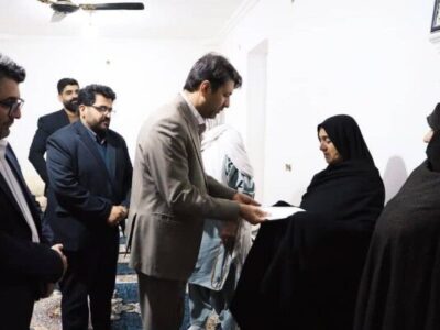 دیدار مشاور و نماینده ویژه وزیر راه و شهرسازی در امور
ایثارگران با مادر شهید «یعقوب فرد سالارزهی»