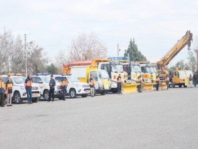 طرح راهداری زمستانه گلستان با رژه ناوگان آغاز شد