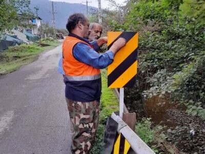 نصب ۹۰۷۰ تابلو و علائم ایمنی در راه‌های مازندران