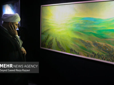 «نورآمد» با نقاشی روایت شد؛ نابودی اسرائیل با استناد به نور الهی