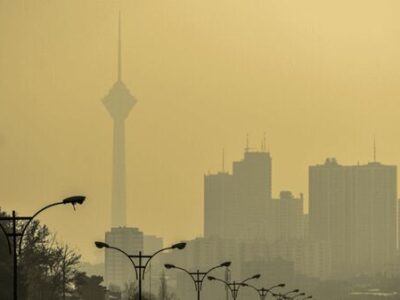 وضعیت آلودگی هوای تهران در روز ابری