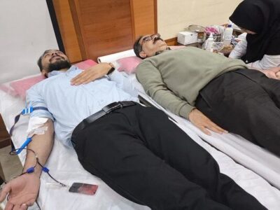 کارکنان راهداری چهارمحال و بختیاری برای سومین سال پیاپی خون
اهدا کردند