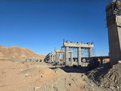 ببینید| پیشرفت حدود ۶۰ درصدی ساخت پل حرمک در شمال سیستان و
بلوچستان