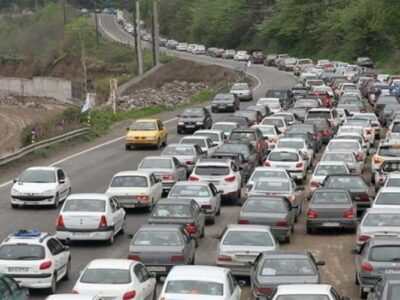 ترافیک پرحجم در چالوس| بارش برف و باران در اکثر جاده‌های کشور