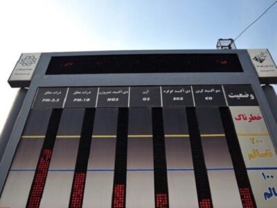 هوای تهران ناسالم است