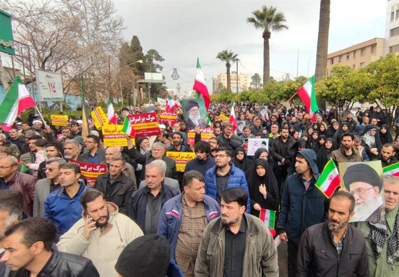 سوگواری مردم ولایتمدار شیراز در پی شهادت رهبر انقلاب