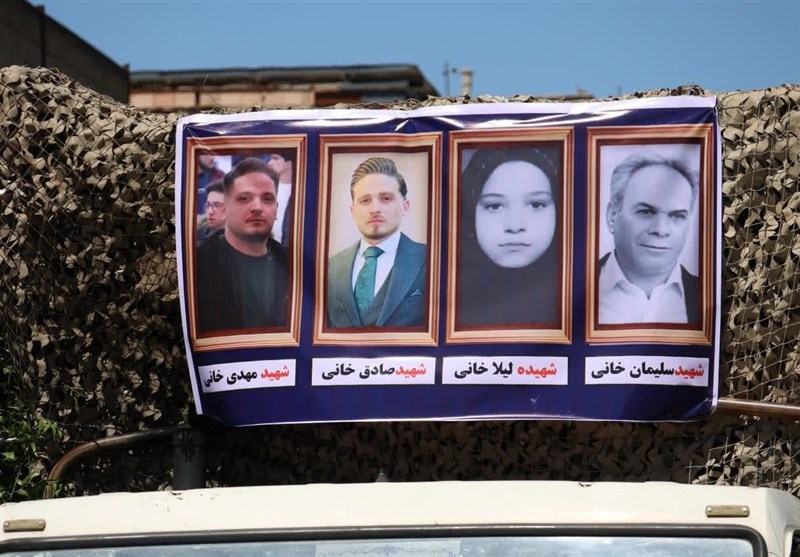 ۴ شهید خانواده «خانی» در بهارستان تشییع و خاکسپاری شد