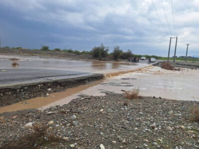 جاری شدن سیلاب در مناطق مختلف استان ایلام