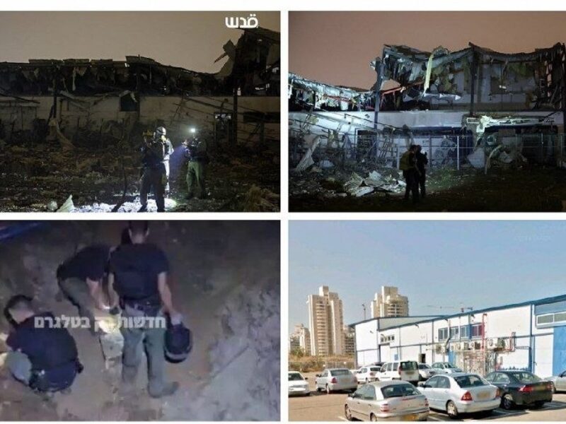 خسارات سنگین در ۴ مکان در تل‌آویو بر اثر حمله موشکی ایران / هدف قرار گرفتن یک کارخانه پهپادسازی در مرکز اسرائیل