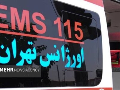 برخورد خودروی پراید با مانع در اتوبان الغدیر ۸ نفر مصدوم برجای گذاشت