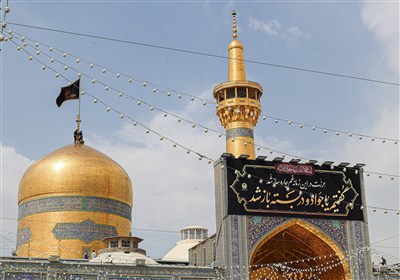 حال و هوای بارگاه منور رضوی در سوگ ابن‌الرضا(ع)