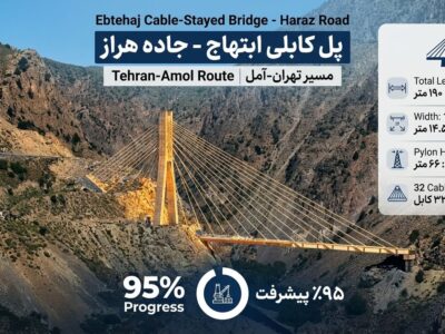 اطلاع‌نگاشت | پل کابلی ابتهاج؛ نماد مهندسی نوین در محور
هراز