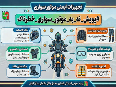 اطلاع نگاشت| پویش نه به موتورسواری خطرناک در استان
گیلان