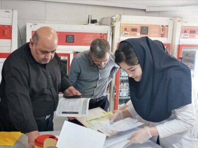 بازدید مدیر کمیته بحران سازمان انتقال خون از بانک خون تهران