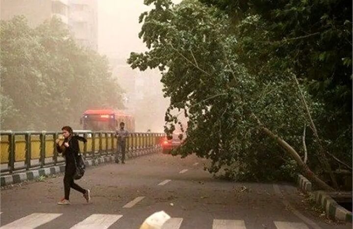 هشدار افزایش وزش باد در تهران