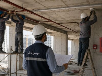 قبل از پایان ساخت ساختمان، برای اخذ تأییدیه آتش‌نشانی چه مواردی باید بررسی شود؟