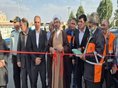 افتتاح ۱۴ کیلومتر روکش آسفالت در محور الیگودرز–خمین