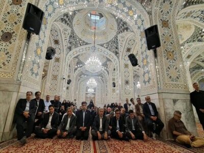 تجدید میثاق مدیران نظام سلامت با آرمان‌های رهبر شهید در جوار حرم رضوی