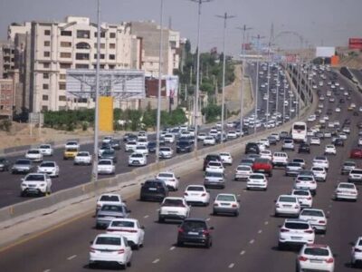 تردد بیش از ۱۹ میلیون خودرو از محورهای مواصلاتی استان البرز در مرداد ماه امسال 