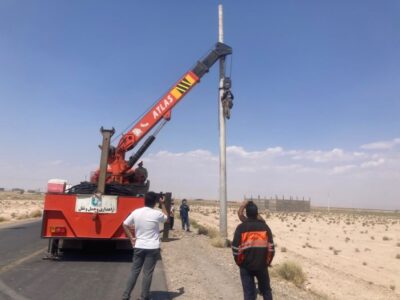 انجام نصب سامانه روشنایی تقاطع روستایی حیدرآباد شهرستان
جعفرآباد (استان قم)