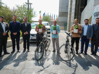 ببینید | قدردانی از کارکنان دوچرخه‌سوار وزارت راه و شهرسازی
در راستای ترویج فرهنگ حمل‌ونقل پاک